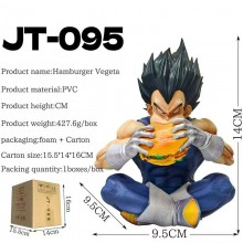 14cm Dragon Ball Vegeta Eat Hamburger anime Figure