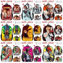 Chainsaw Man anime nylon backpack bag shoulder pencil case