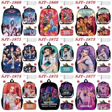 K-POP Demon Hunters nylon backpack bag shoulder pencil case