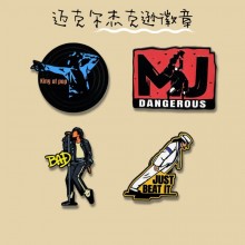 Michael Jackson Alloy Enamel Badges Brooch Pins
