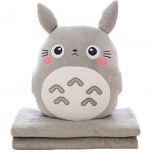 Totoro pillow quilt dual-use pillow folding air co...
