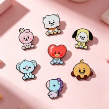 BTS BT21 star Alloy Enamel Badges Brooch Pins