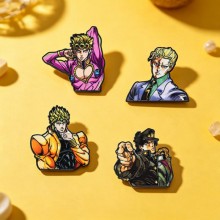 JoJo's Bizarre Adventure Alloy Enamel Badges Brooch Pins