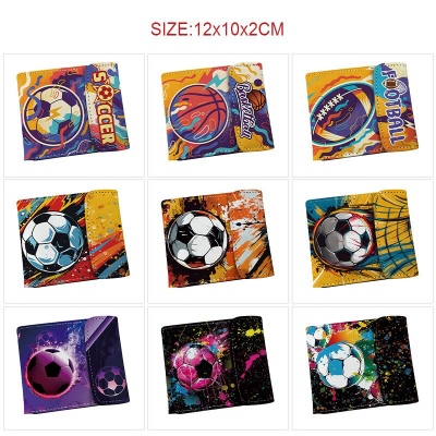 Football sports snap wallet buckle purse