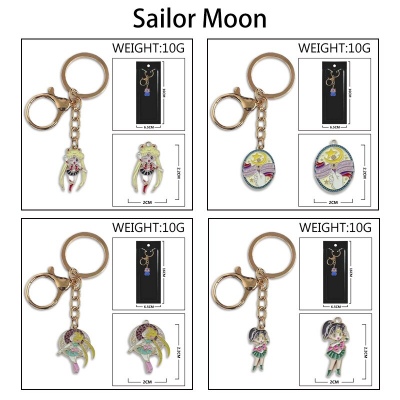 Sailor Moon Colorful Enamel Alloy Key chain Keychain