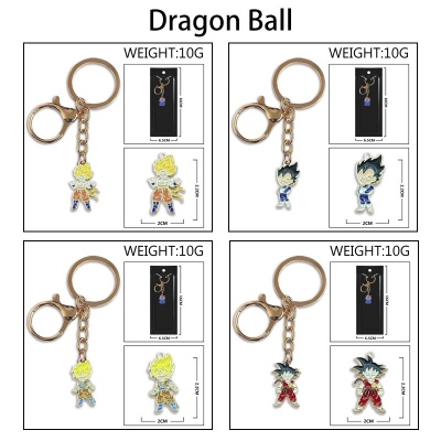 Dragon Ball Colorful Enamel Alloy Key chain Keychain