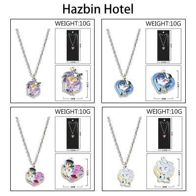 Hazbin Hotel Colorful Enamel Alloy Necklace