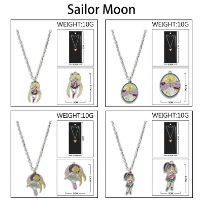 Sailor Moon Colorful Enamel Alloy Necklace
