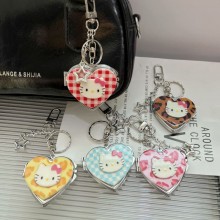 Hello Kitty Love Mini Mirror Portable Key chains