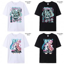 Hatsune Miku anime short sleeve cotton t-shirt