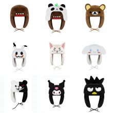 Domo Kun Bear Cat thicken plush winter hat