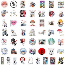 50pcs Gintama anime waterproof stickers set