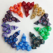 7Pcs/set Roman Font Dungeons and Dragons Acrylic D...