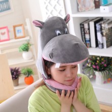 Funny Hippo Plush Hat Headgear