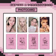 4pcs/set Black Pink star Lomo Cards
