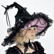 Lolita Halloween Party Cosplay Witch Hat