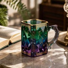 330ml Starry Zodiac Glass Mug Cups