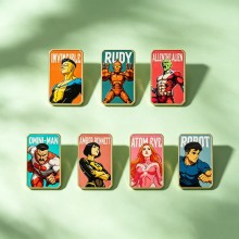 Invincible Alloy Enamel Badges Brooch Pins