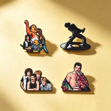 Queen band Alloy Enamel Badges Brooch Pins