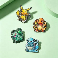 Pokemon Alloy Enamel Badges Brooch Pins