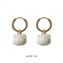Hello Kitty Ceramic Earrings