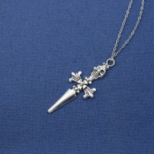 Hunter x Hunter Kurapika Sword Cross Skull Necklace