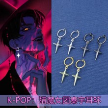 K-POP Demon Hunters Cross Earrings