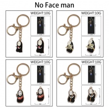 No Face man Colorful Enamel Alloy Key chain Keychain