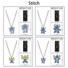 Stitch Colorful Enamel Alloy Necklace