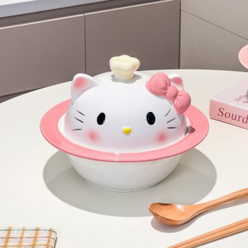 Hello Kitty Instant Noodle Bowl with Lid