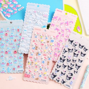 Sanrio Melody kitty Cinnamoroll Kuromi 3d Stickers