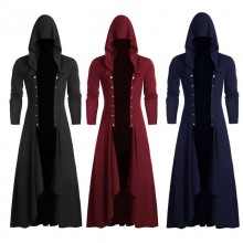 Medieval Victorian Adult Long Gothic Coat Cosplay Cos...