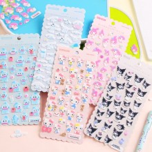 Sanrio Melody kitty Cinnamoroll Kuromi 3d Stickers